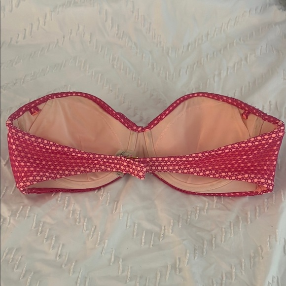 Pink Strapless Bandeau Swim Top - Picture 7 of 7